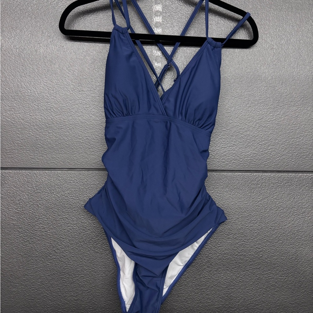 Blue One Piece Swimsuit